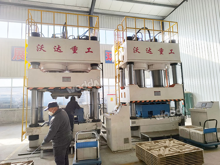 1600噸木屑托盤液壓機現(xiàn)場 1600噸木屑托盤液壓機現(xiàn)場